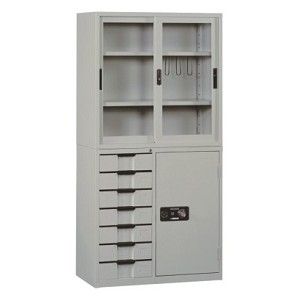 潔保 OA書櫃 KG-88拉玻+KS-887D拉門