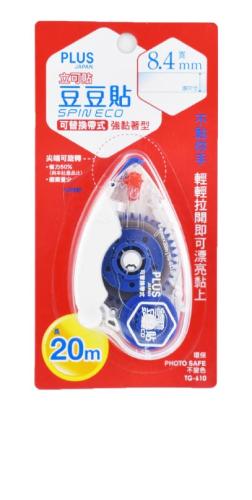 PLUS 普樂士 豆豆貼SPIN ECO正帶 37-535 TG-610