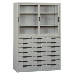 潔保 OA書櫃 KG-88拉玻+KS-11821D 21抽屜