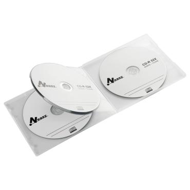 雙鶖 CD保存盒 4片裝 透明 9204