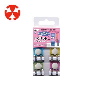 TOHKIN 東京金屬 金屬滑滑夾磁鐵(L) 4入裝 SCC-LMG4M