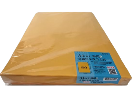 加新 A4(加大)專用黃牛皮公文封 79HN005L(100入)