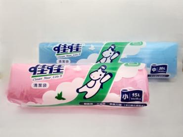 佳佳 捲式實心平底垃圾袋(15L) 小 *特價*