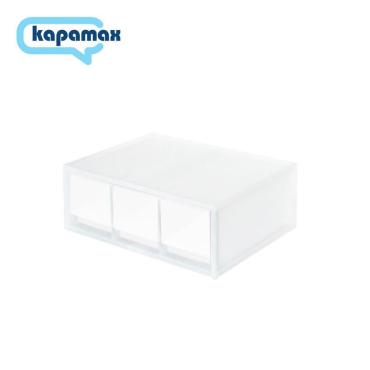 Kapamax 2-WAY多功能三層收納盒 56100 海軍藍 / 霧白色