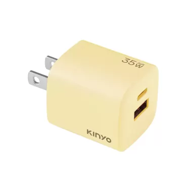 KINYO 氮化鎵雙孔充電器35W (PDCB-135)*特價*