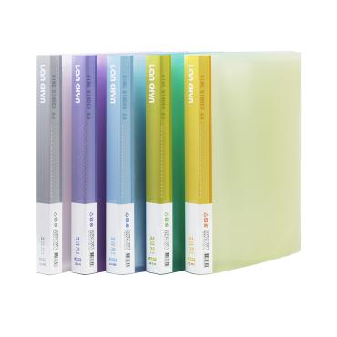 連勤 PP果凍色系30孔活頁式資料夾(附20張內頁) LC-830