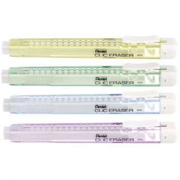 Pentel 飛龍 CLIC ERASER晶透自動橡皮擦 ZE81