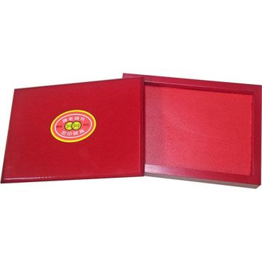 雙錢牌 5X7 木盒印泥(朱肉/海綿)