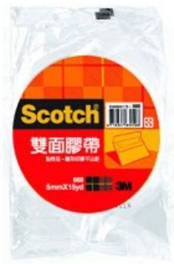 3M 雙面膠帶(6mm*15yd) 668