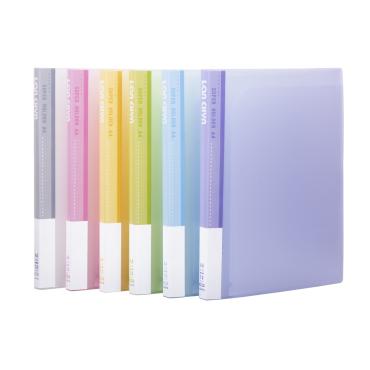 連勤 PP14入文件套(果凍色系) LC-014