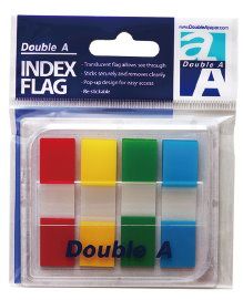 Double A 抽取式螢光4色標籤 DAIF15002