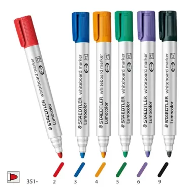 施德樓 STAEDTLER 防乾(圓頭)白板筆 MS351