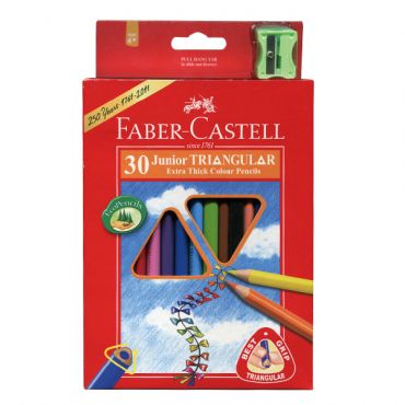輝柏 Faber-Castell 大三角油性色鉛筆30色 116538