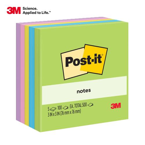 3M 狠黏便條紙磚(100張/混5色) 654-5GU *特價*
