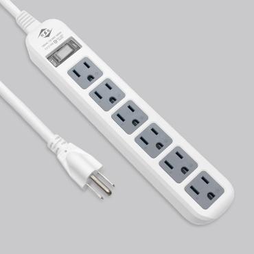 威電 一開六插(3孔)延長線 CK3166-12