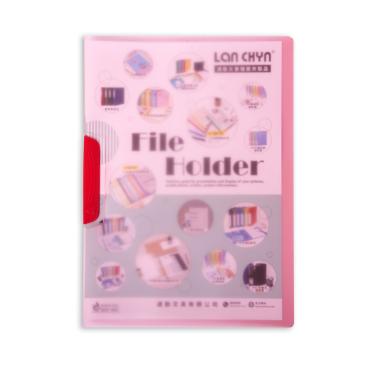 連勤 PP半透明板文件夾(直式擺盪夾) LC-056