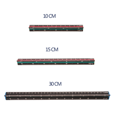 MBS 鋁製雷射雕刻三角比例尺 15CM