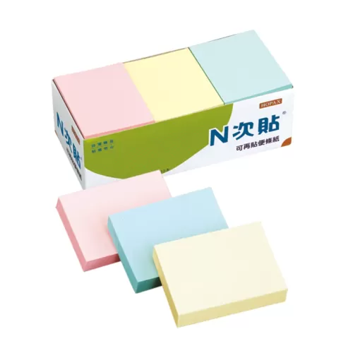 N次貼 1.5*2 便條紙(12入) 61105 混色