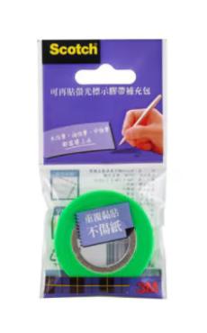 3M 可再貼螢光標示膠帶補充包 812