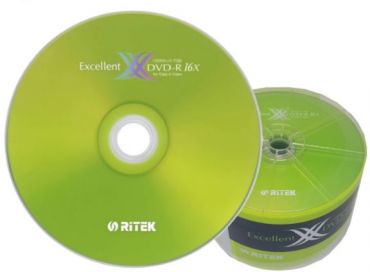 RITEK 16X光碟片(50入)4.7GB DVD-R *綠色版*