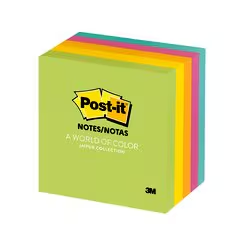 3M 狠黏便條紙磚(100張/混5色) 654-5GU *特價*