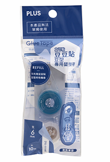 PLUS 普樂士 豆豆貼-豆型替帶6mm TG-1111R/39-145
