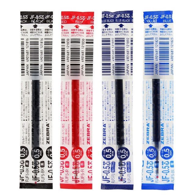 ZEBRA 斑馬牌 中性筆芯 JF-0.5 藍 / 黑 / 紅