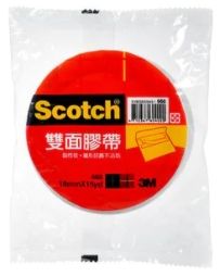 3M 雙面膠帶(18mm*15yd) 668