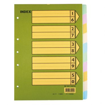 同春 A4十段紙質隔頁紙(10張) NO.171