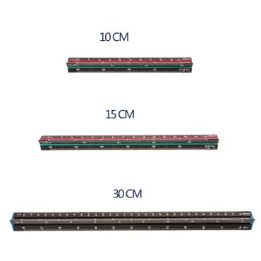 MBS 鋁製雷射雕刻三角比例尺 10CM
