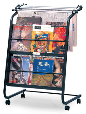 潔保 書報架(附4支圓形鋁報夾) CP-2202
