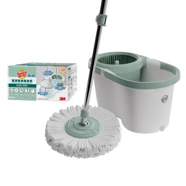 3M 百利 T7雙渦輪旋轉拖把組(1桿1桶1擦布) *特價*