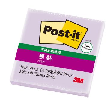 3M 利貼便條紙 3x3 654-1SSOF 淺紫