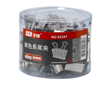 SDI 32mm 銀色長尾夾(36支) 0234T