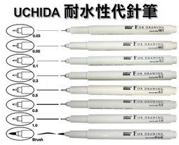日本 內田牌 UCHIDA 耐水性代針筆 NO.4600
