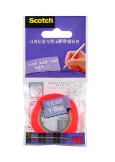 3M 可再貼螢光標示膠帶補充包 812