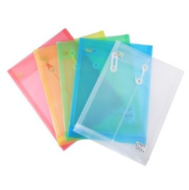 新德 透明附繩A4公文袋 資料袋 16-104