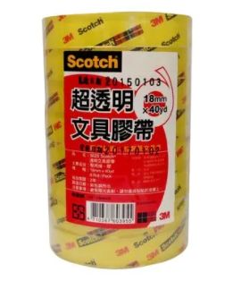 3M 超透明膠帶(18mm*40yd) 502S (單捲)