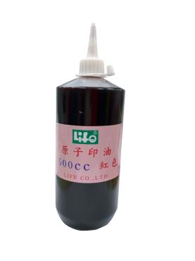 LIEF 原子印油 500c.c NO.2287紅 / NO.2288藍