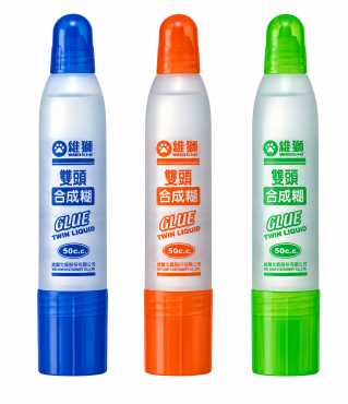 雄獅 50cc膠水 雙頭合成糊 DHG50