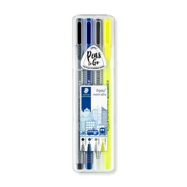 施德樓 STAEDTLER 三角馬上寫隨身筆組 MS34 SB4