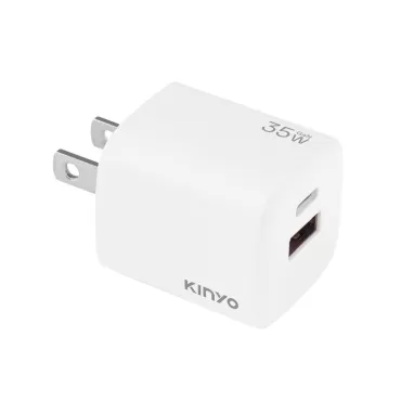 KINYO 氮化鎵雙孔充電器35W (PDCB-135)*特價*