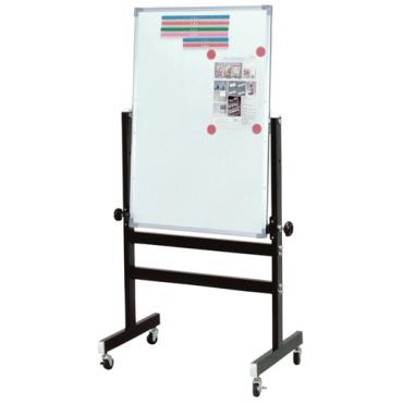 烤漆迴轉架+雙面磁白板 90*60cm PR0001