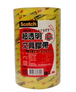 3M 超透明膠帶(12mm*40yd) 502S (單捲)
