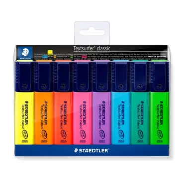 施德樓 STAEDTLER 噴墨隱形螢光筆 MS364(8色組)